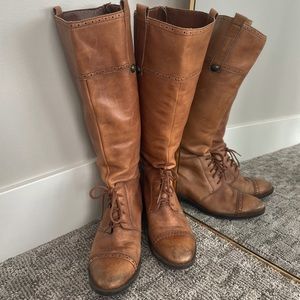 Sam Edelman Perron Brogue Brown Riding Boot